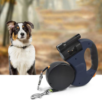 Dual Retractable Dog Leash – Walk Two Dogs with Ease, Day or Night